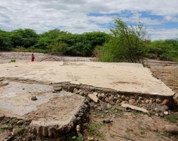 Remains of a church that once provided spiritual nourishment to the community. ~ Photo credit: Jacqueline Mwende