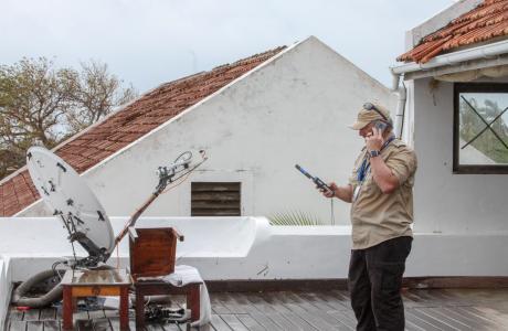 Setting up a vsat service in Mozambique - Cyclone Kenneth