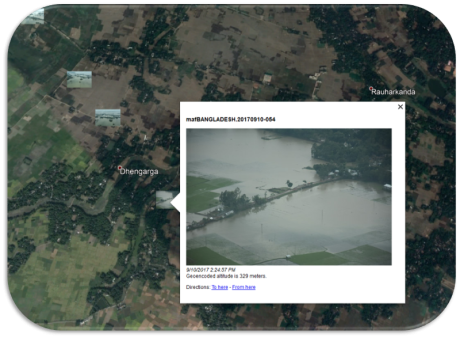 An aerial survey photograph